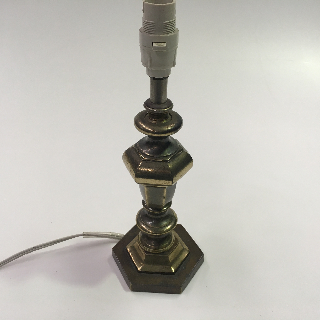 LAMP, Base (Table) - Brass, Hexagonal (Small)